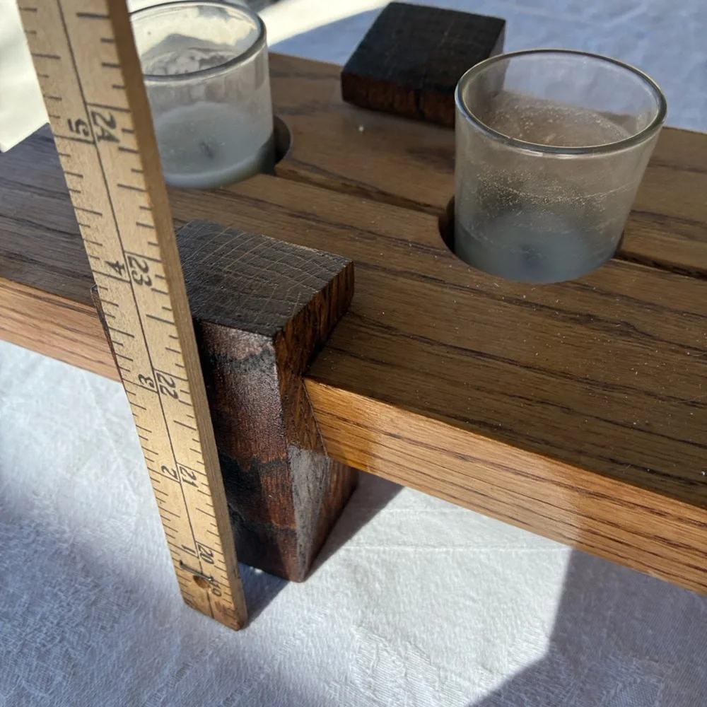 N/A wooden candle
